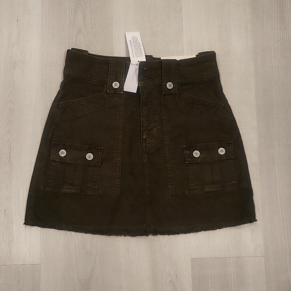 NWT American Eagle SUPER HI RISE A LINE CORDUROY SKIRT